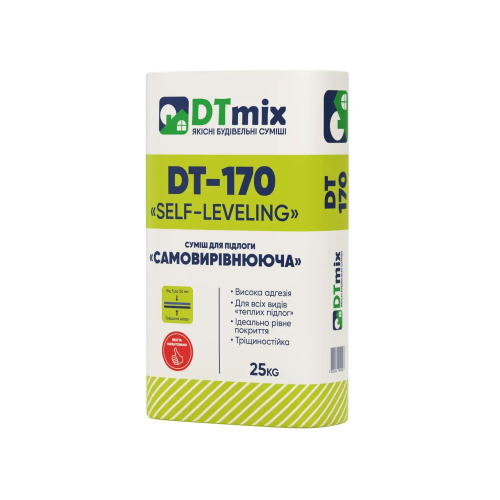 Суміш для підлоги DTmix DT-170 «Самовирівнююча», 25кг