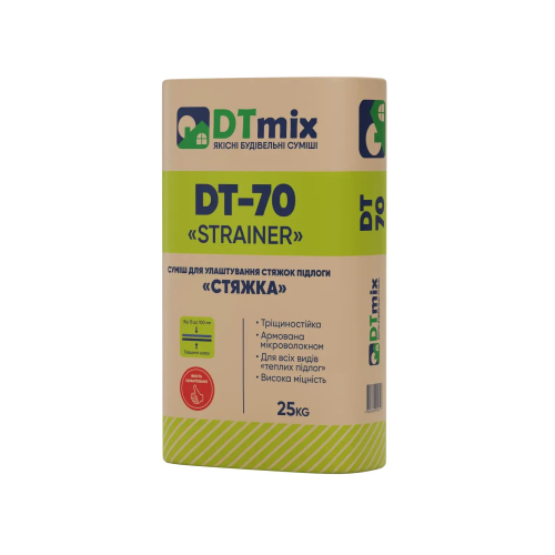 Суміш для підлоги DTmix DT-70 «Стяжка», 25кг