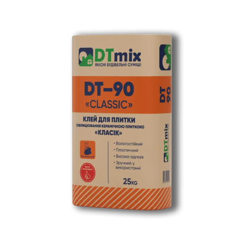 Клей для плитки DTmix DT-90 «Класік», 25кг