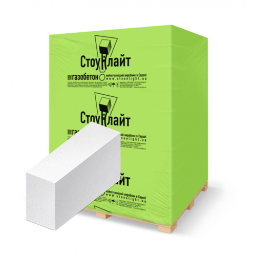 Газоблок стіновий  Стоунлайт 400x200x600