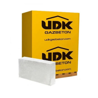 Газоблок для перегородок  UDK 100x200x600 D400 (83,333 шт/куб ) (1,8 - 150шт)