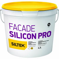 Фарба  силіконова  преміум-класу SILTEK Facade Silicon Pro (4,5 л) 