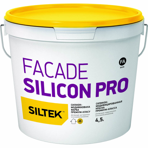 Фарба  силіконова  преміум-класу SILTEK Facade Silicon Pro (4,5 л)